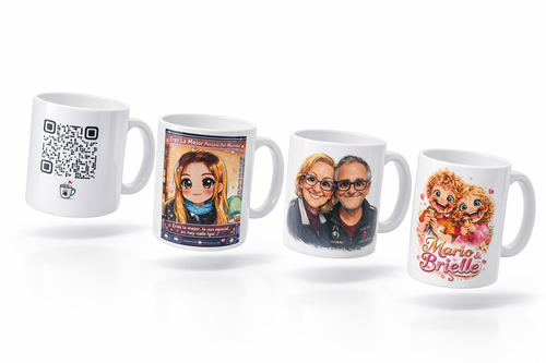 Taza personalizada con canción y código QR
