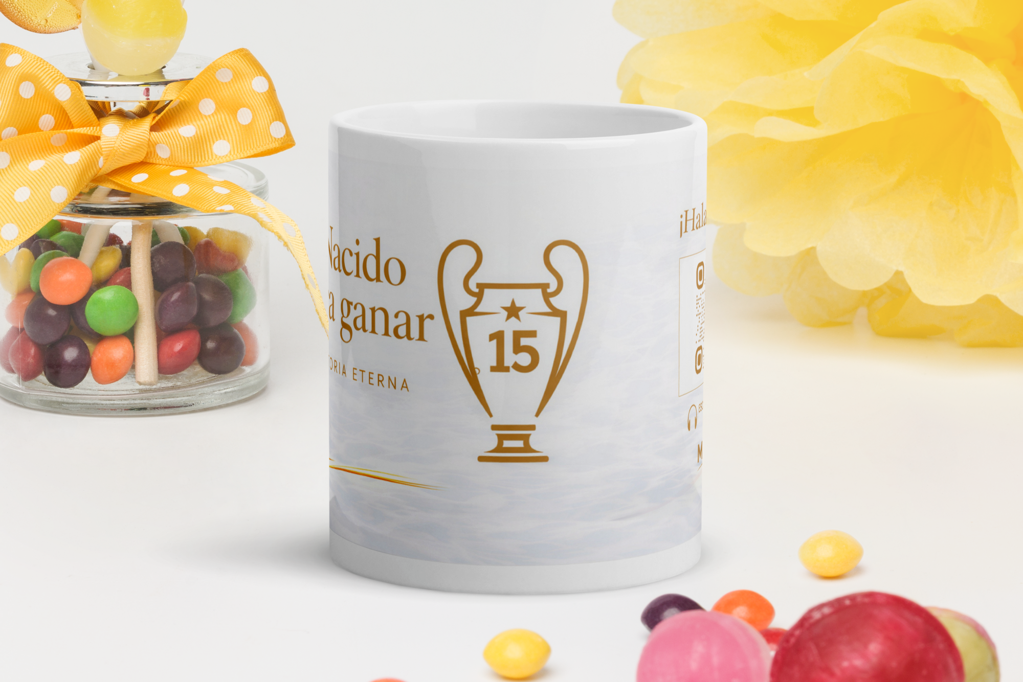 Tazas futboleras con canción