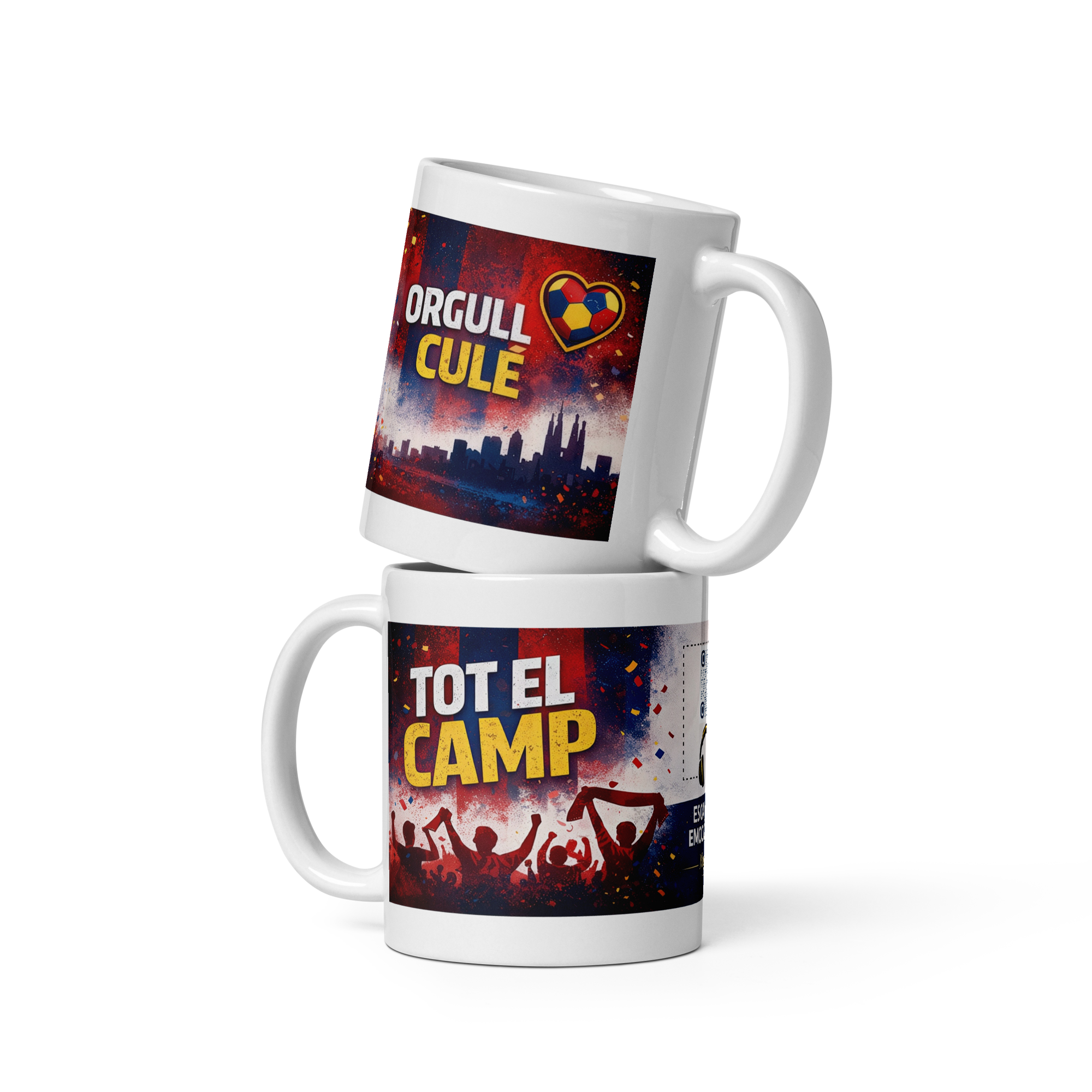 Tazas futboleras con canción