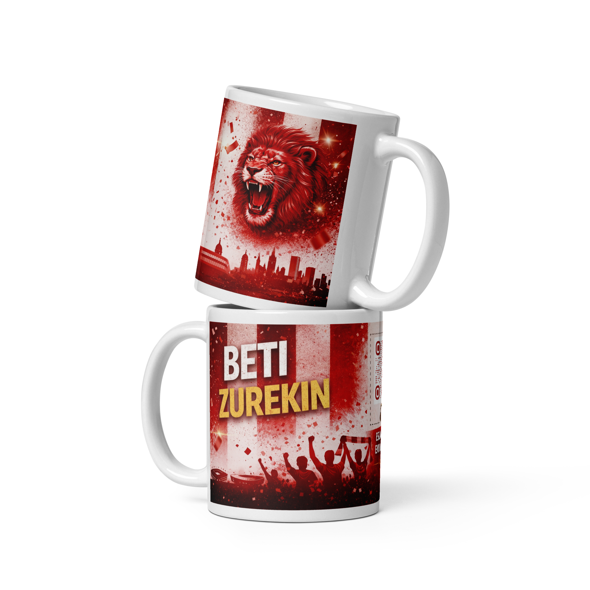 Tazas futboleras con canción