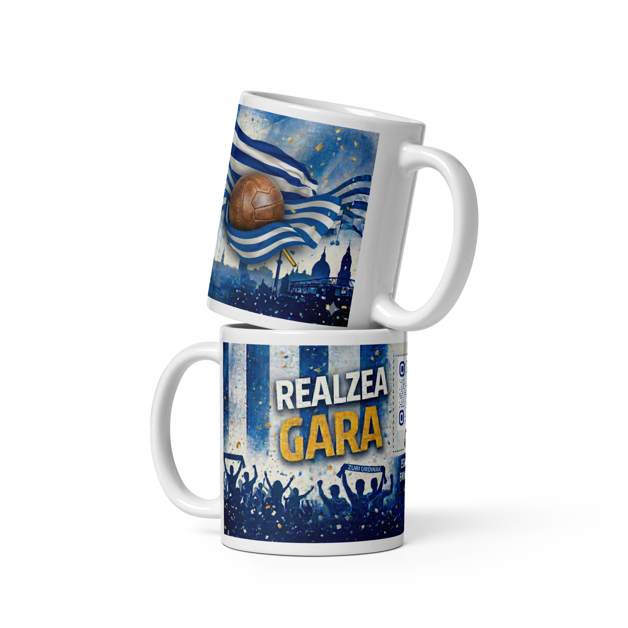 Tazas futboleras con canción