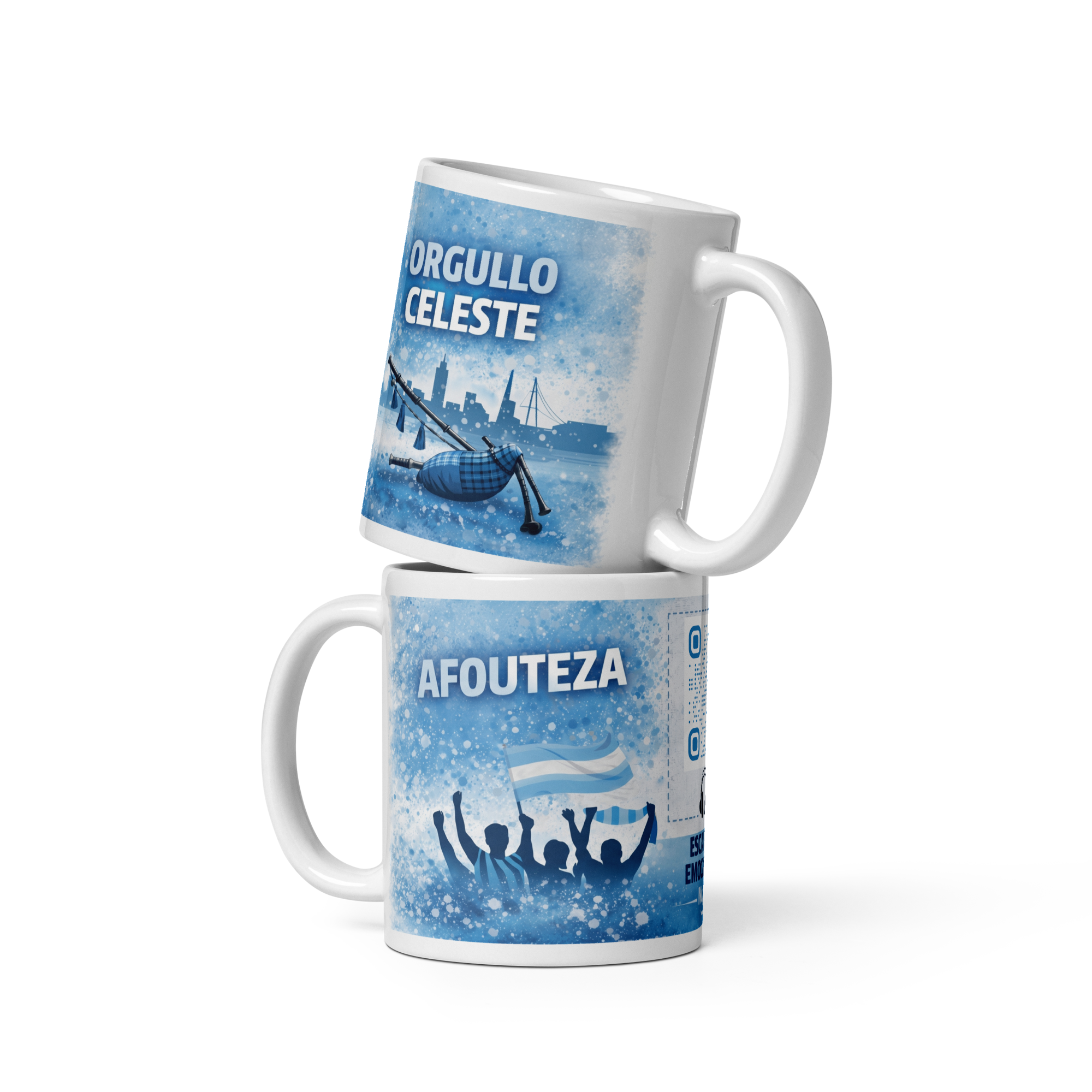 Tazas futboleras con canción